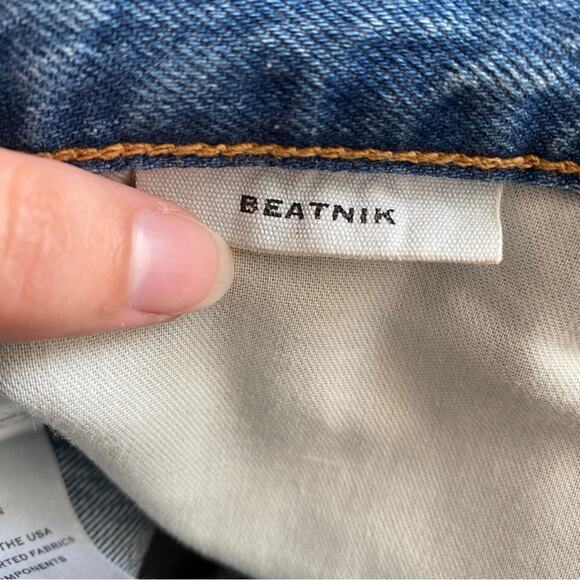 NEW SLVRLAKE Beatnik Distressed Slim Straight Jeans 26 - Picture 5 of 6